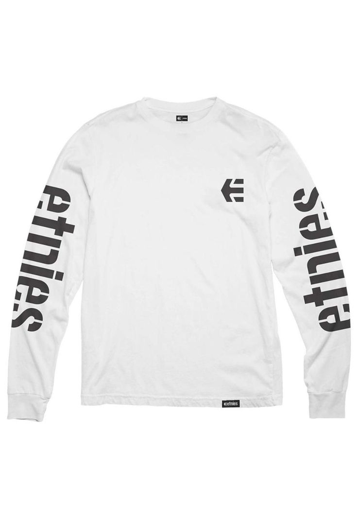 Polera Manga Larga Icon White Black-0