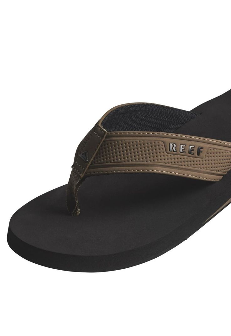 Sandalia Reef  Hombre The layback black/tan-3