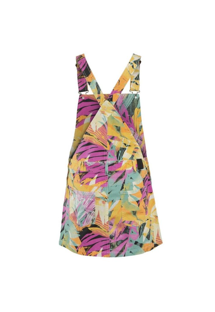 Jardinera Girls Vestido Multicolor Leaves-2