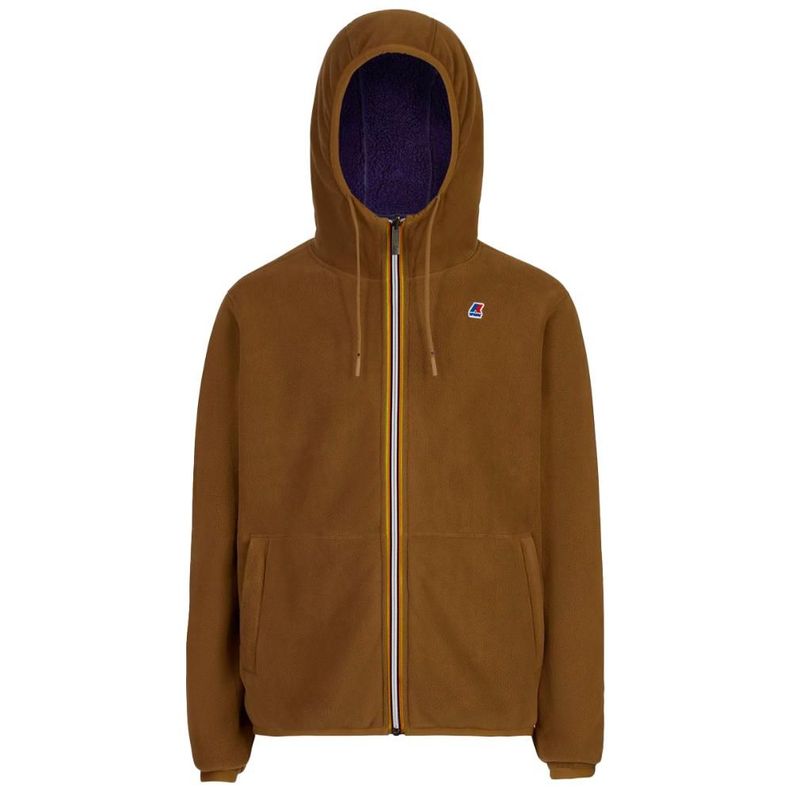Chaqueta Jacques Polar Reversible Brown Blue Cafe M