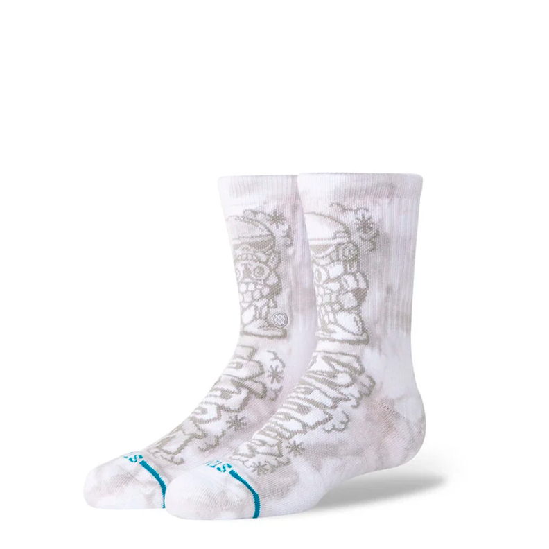 Stance Sock Kids DJ Trooper Crew White Blanco L