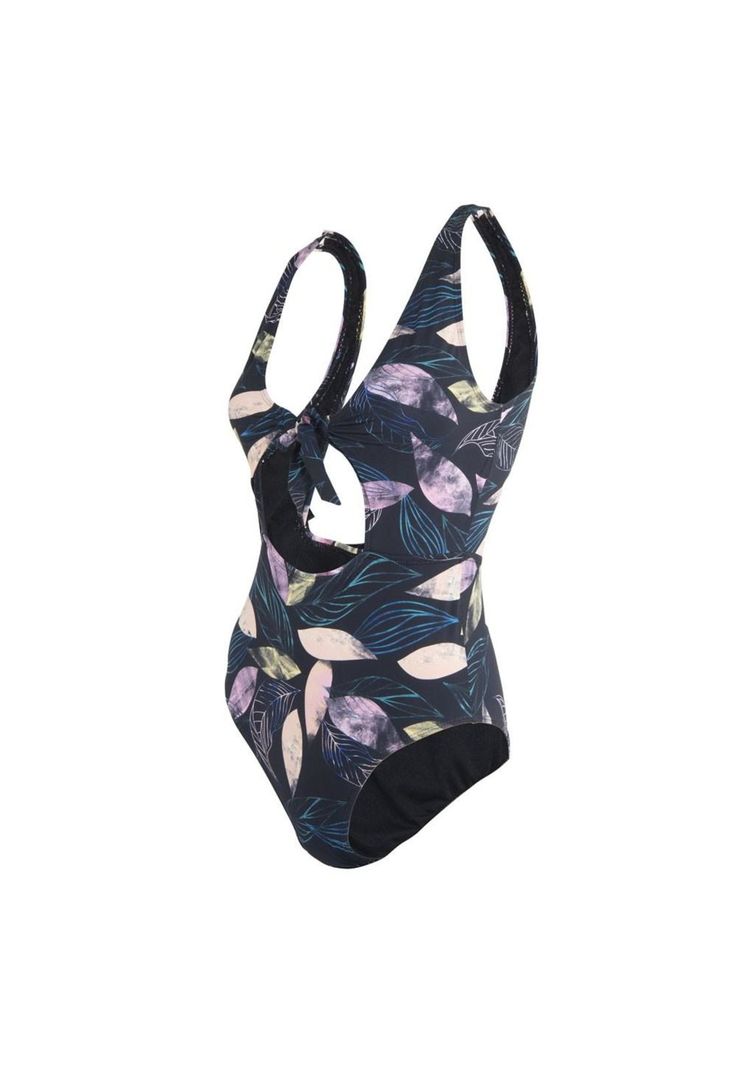 Traje de Baño 13 Negro Hojas Reef-1