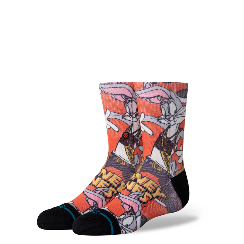 Stance Sock Kids Looney Crew Multi Naranjo L