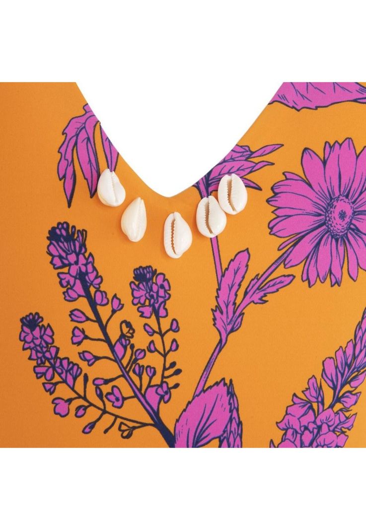 Traje de Baño 11 Mostaza Floral Reef-3