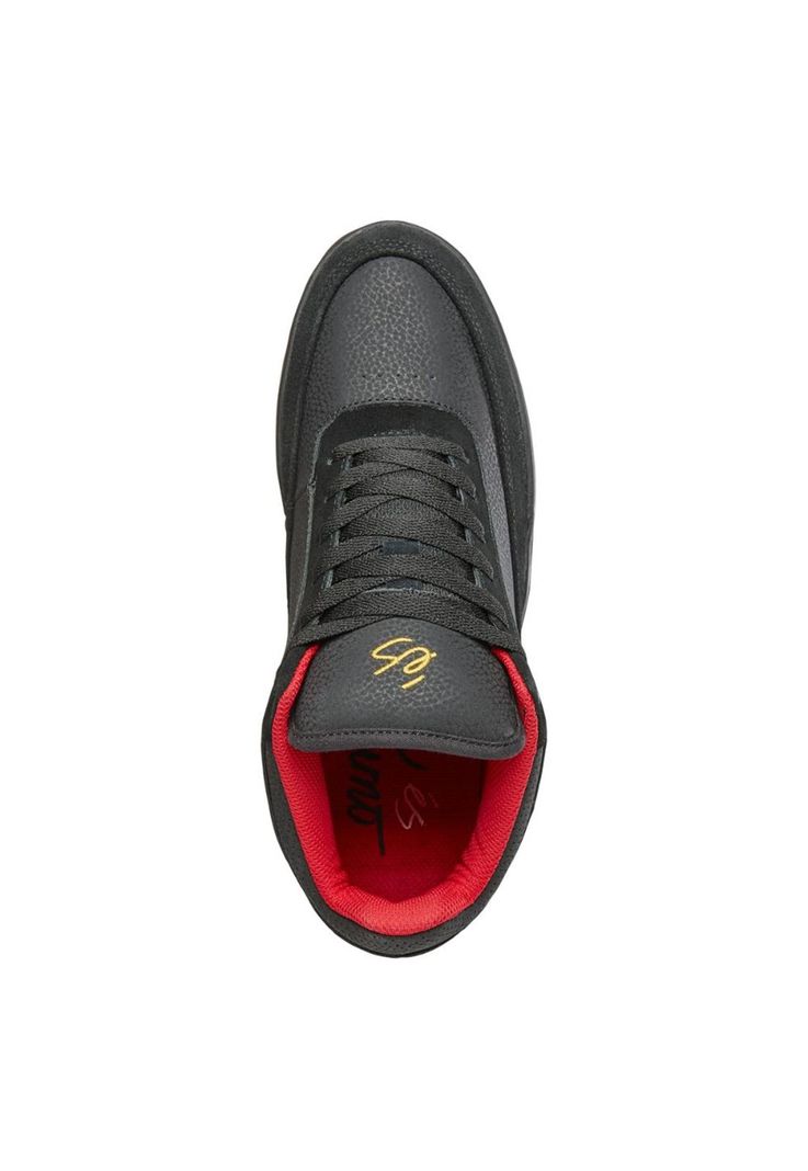 Zapatilla Men Stylus Mid Black Red-2