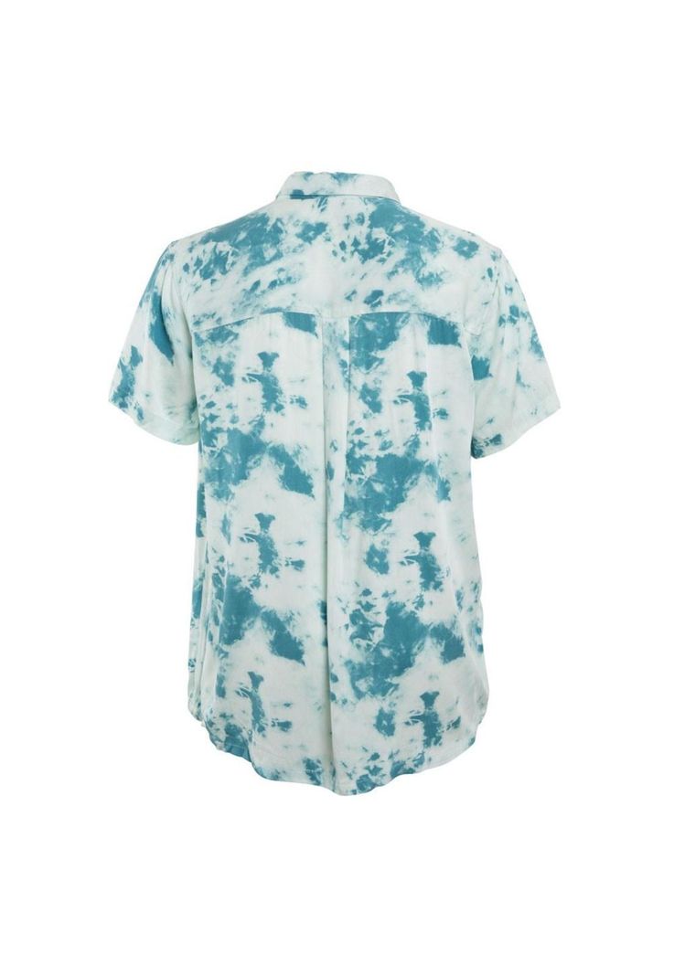 Camisa Manga Corta Clouds Blue White-2
