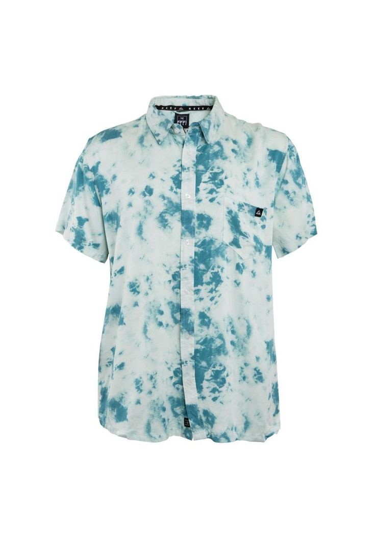 Camisa Manga Corta Clouds Blue White-4