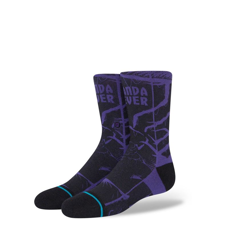 Stance Sock Kids Black Panther Yibambe Purple Morado L