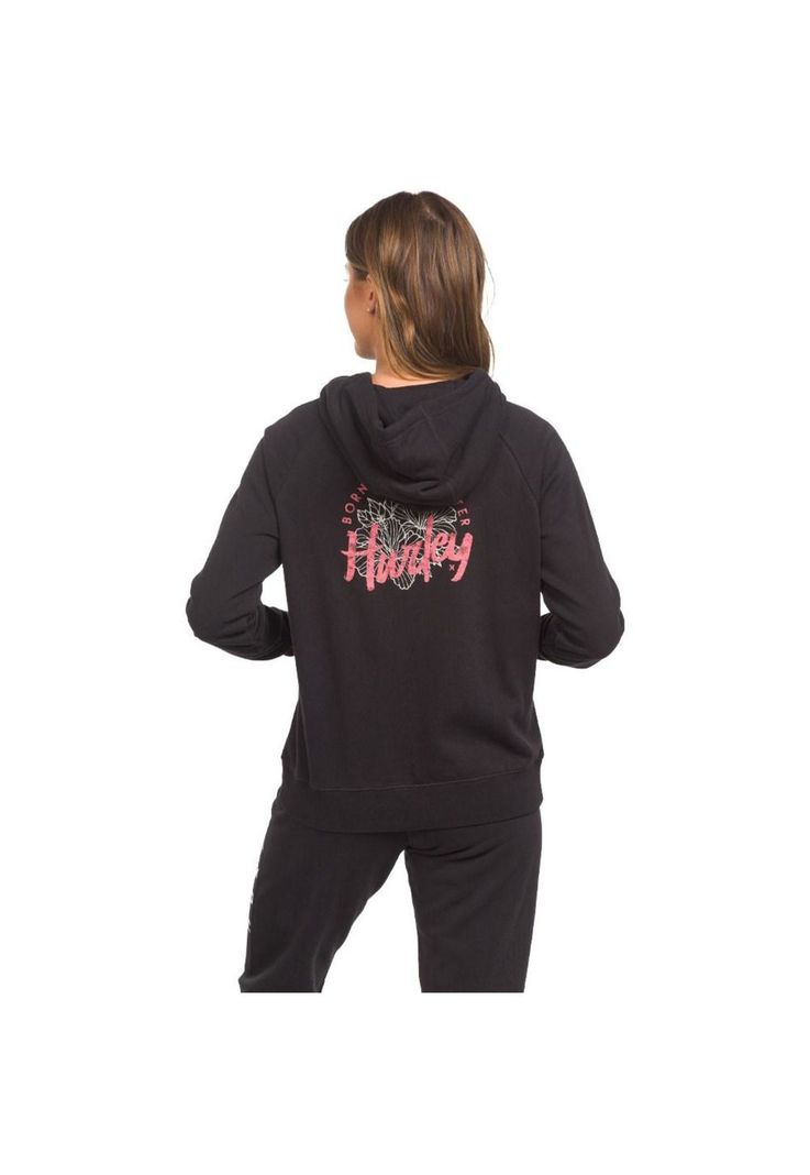 Poleron Canguro Raise Up Easy Raglan Caviar Hurley-2