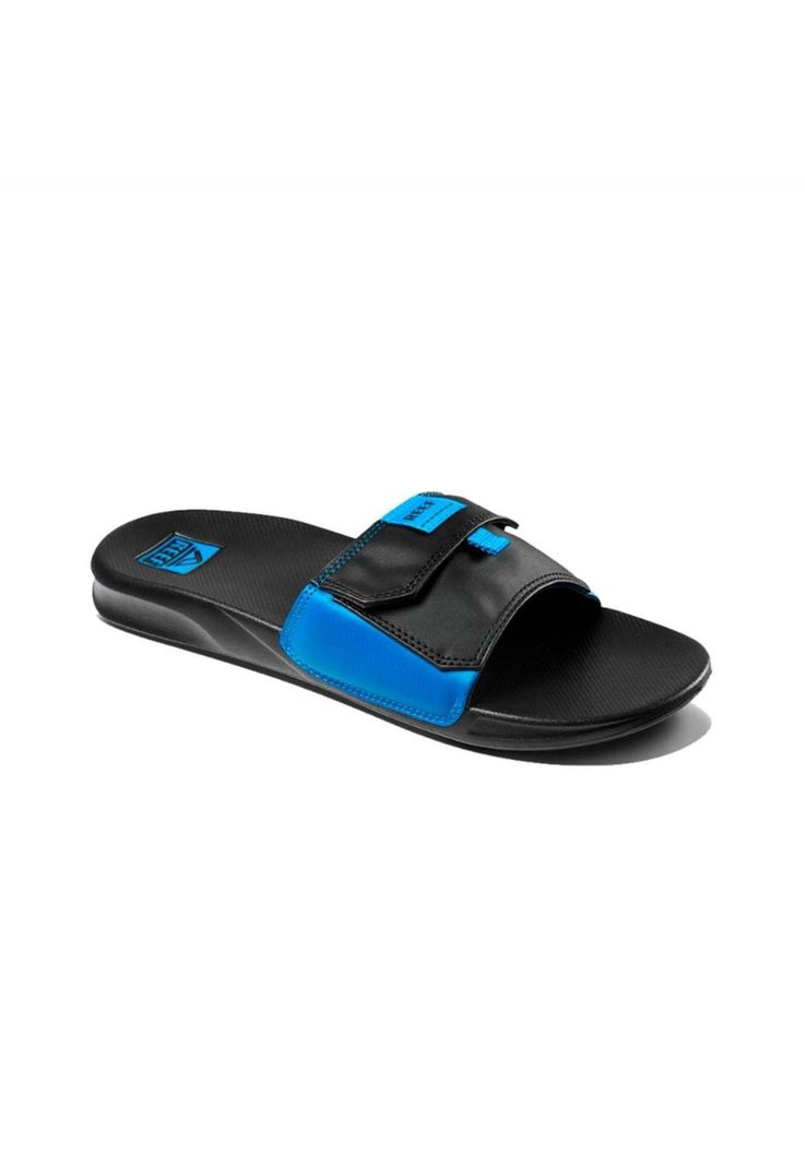 Sandalia Men Stash Slide Black Blue-0