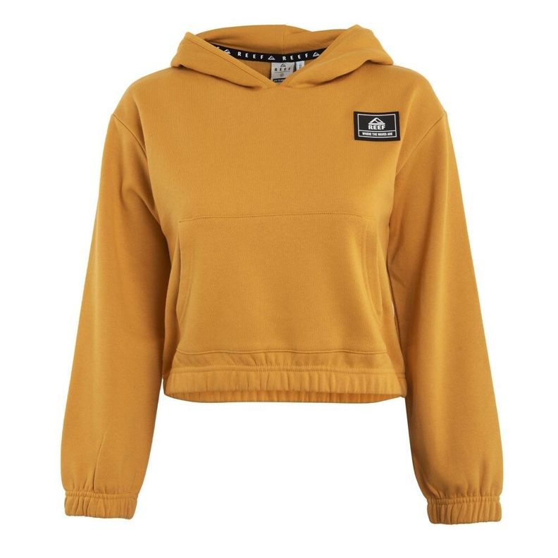 Poleron Kids Crop Top Mustard Amarillo 10