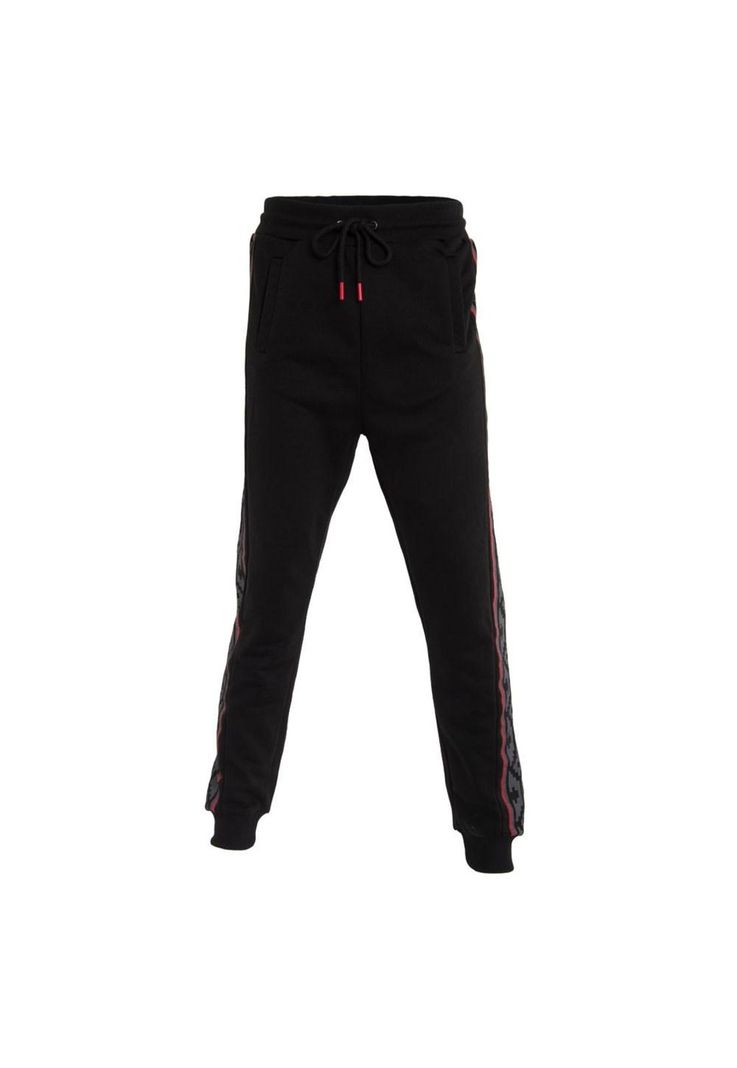 Pantalón Colo Colo Urbano Black Diseño Banda Lateral Grey Red-0