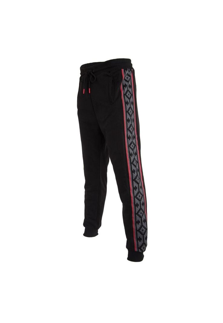 Pantalón Colo Colo Urbano Black Diseño Banda Lateral Grey Red-1