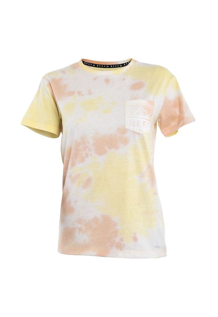 Polera Tie Dye Yellow Bolsillo-0