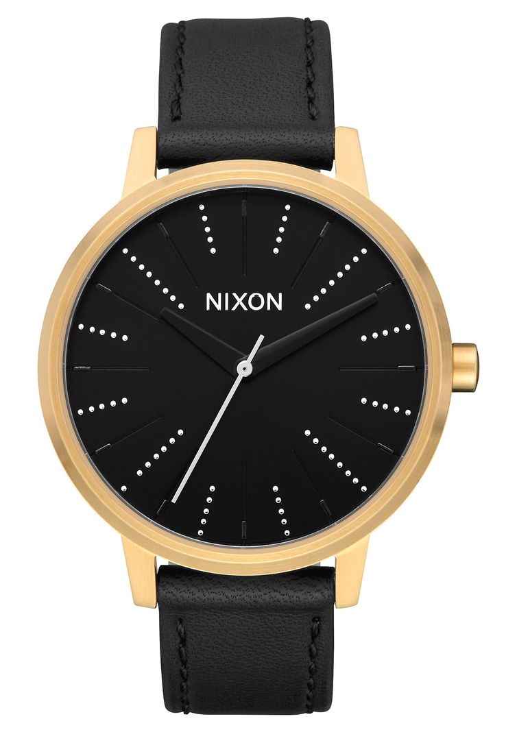 Reloj Kensington Leather Dorado Nixon