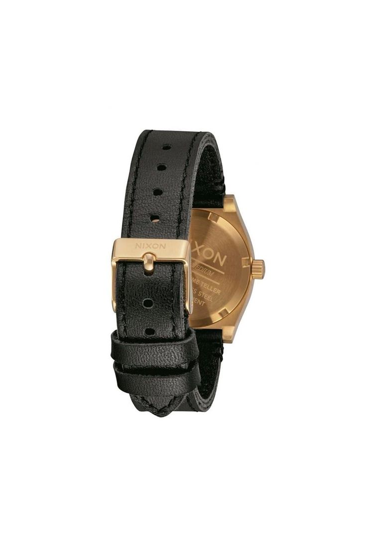 Reloj Medium Time Teller DoradoNegro Nixon-1