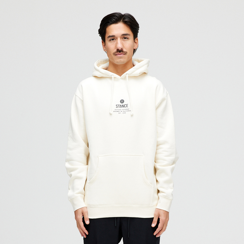 Polerón Stance Established Hoodie Bone