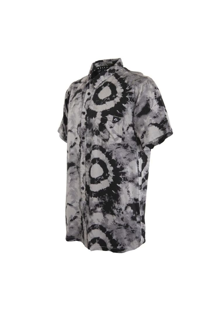 Camisa Men Manga Corta Circles Grey Black-1