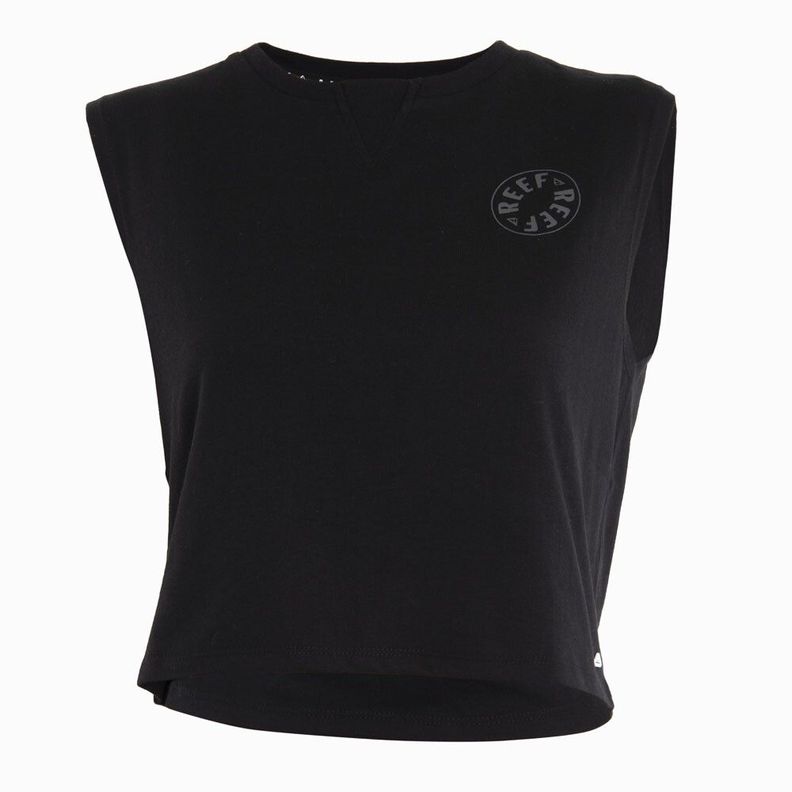 Polera Kids Crop Top Black Negro 10