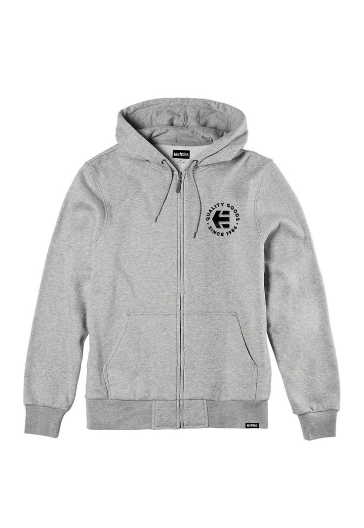 Poleron Men Zipper Since 1986 Hoodie Grey Heather-0