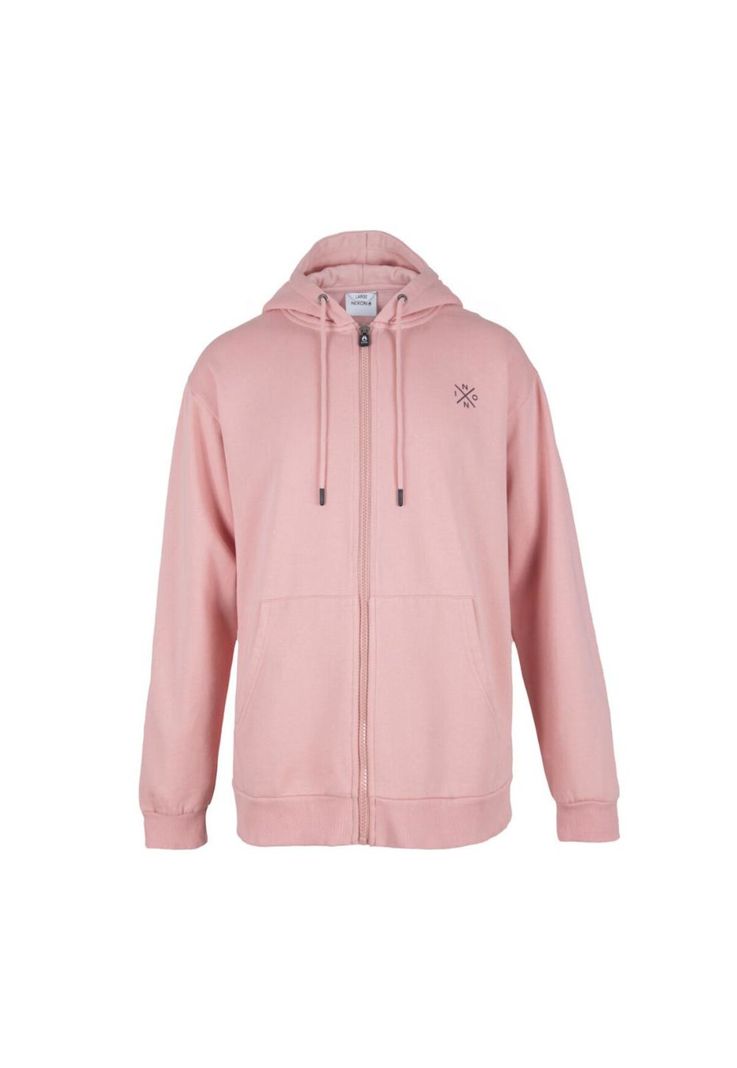 Poleron Men Full zipper Pink Dark Cross-0