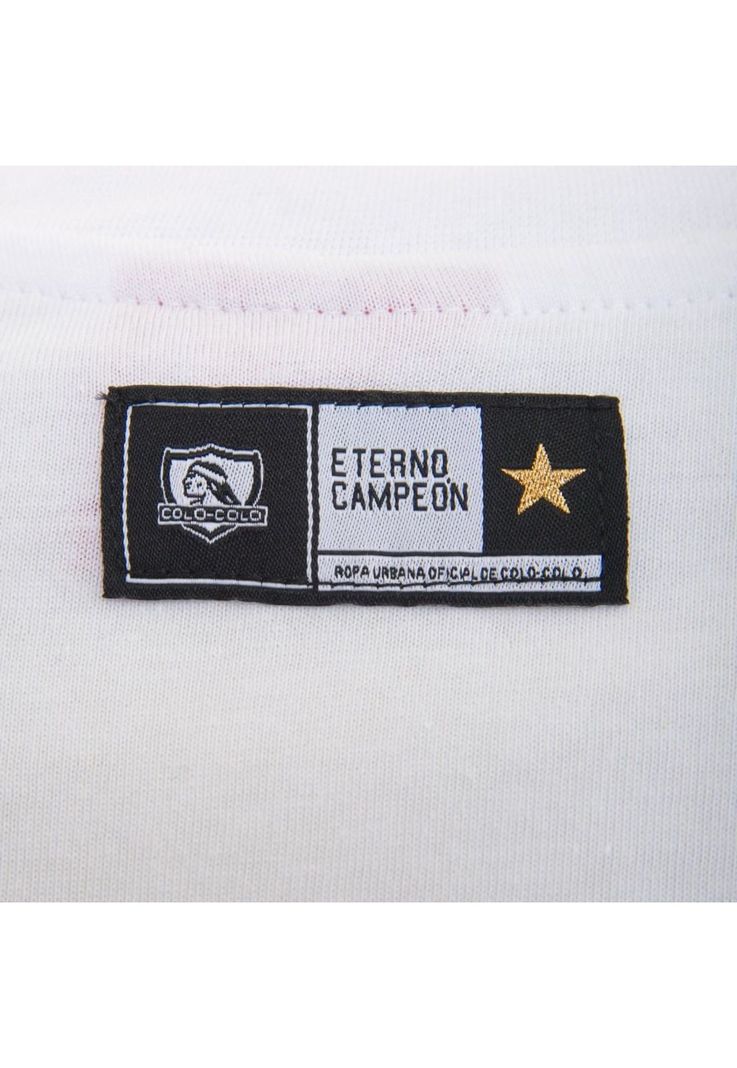 Polera Colo Colo Urbano «Cacique Blanco» Blanca-4