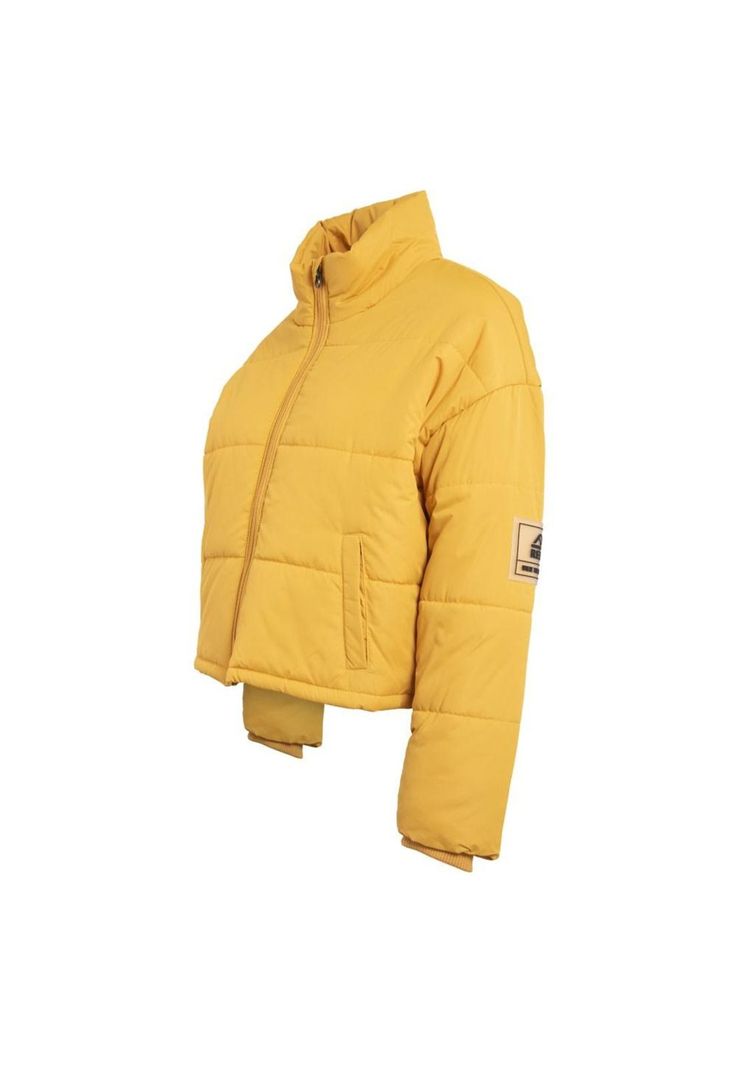 Parka Women Crop Mustard-1