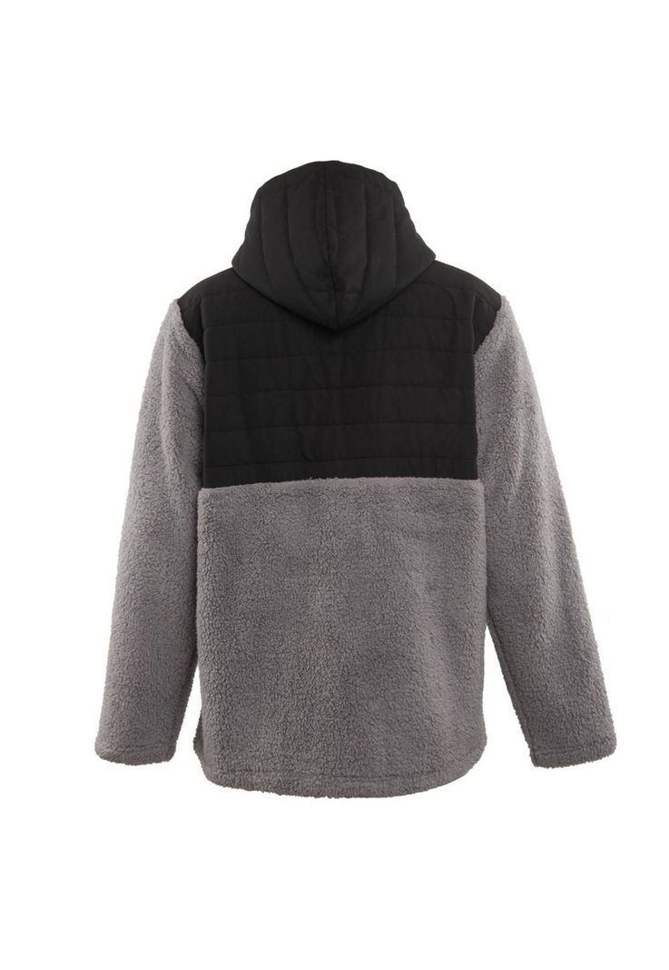 Poleron Sherpa Men Full Zip  Black Grey-2