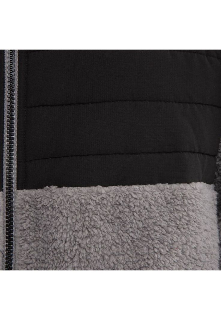 Poleron Sherpa Men Full Zip  Black Grey-3