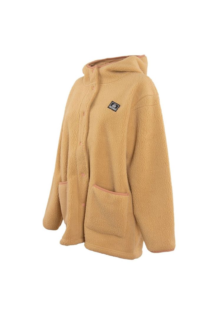 Chaqueta Women Sherpa Botones marrón-2