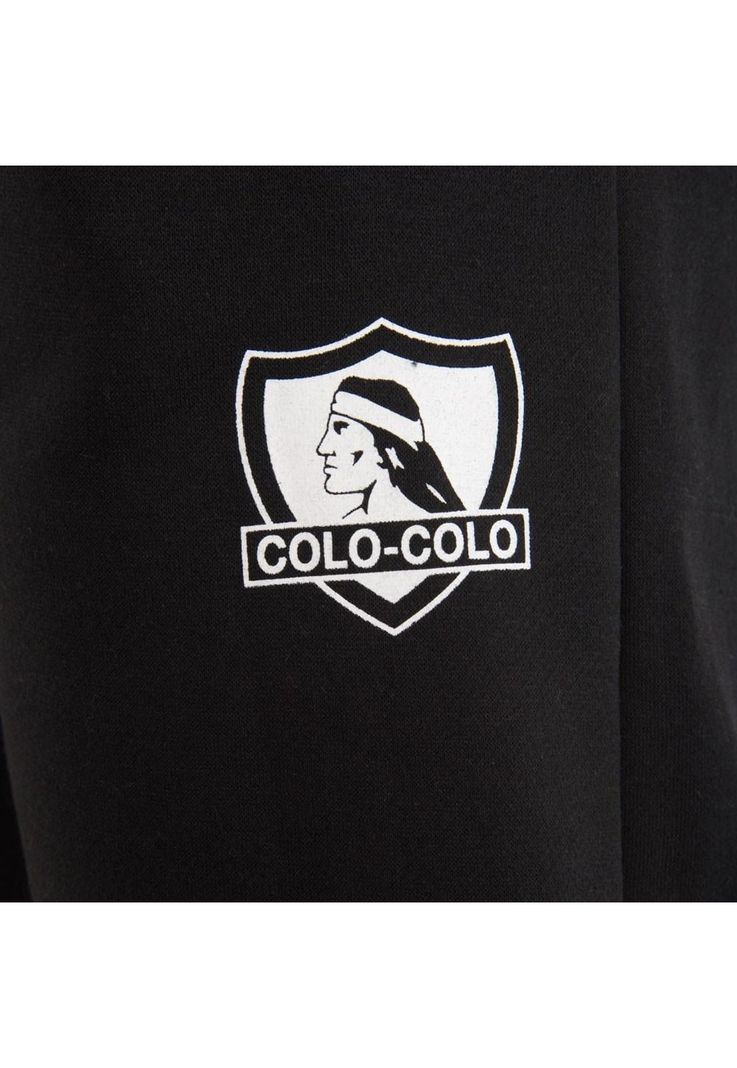 Pantalón Colo Colo Urbano Black And White Escudo-3