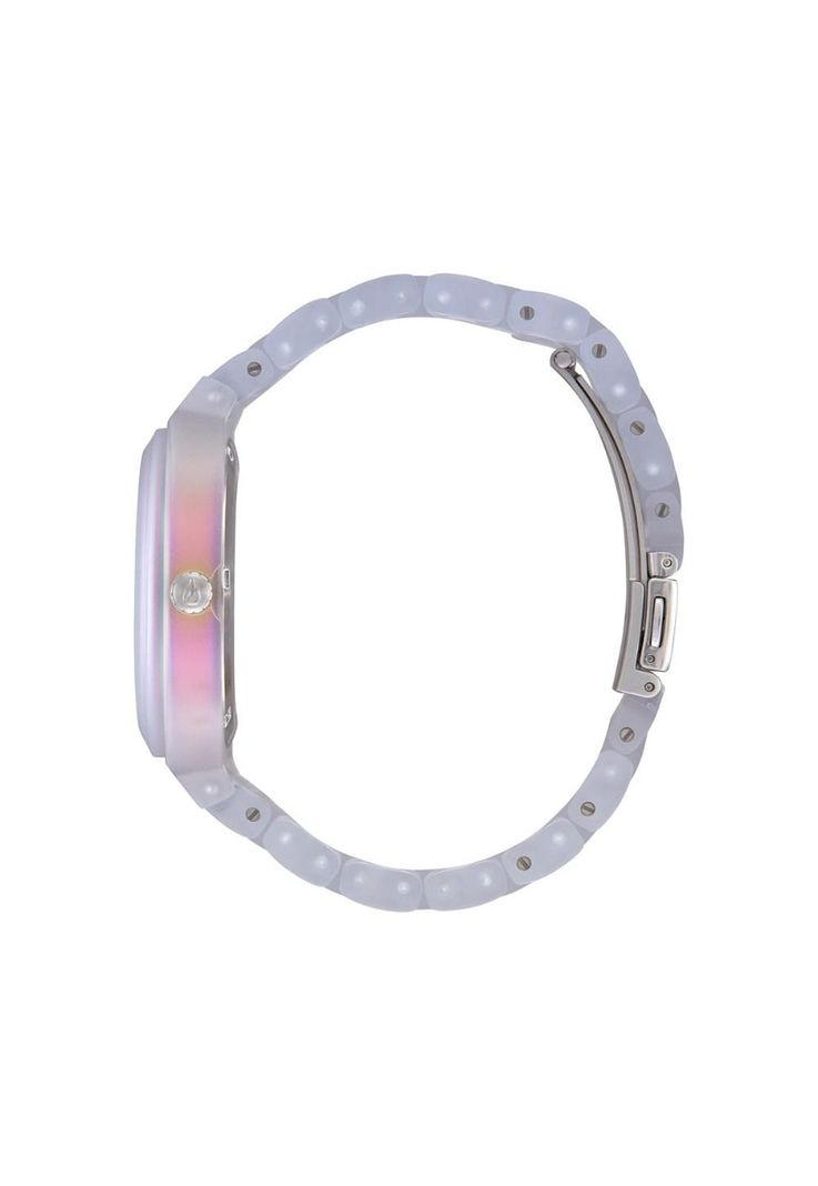 Reloj Time Teller Acetate Clear Silver-1