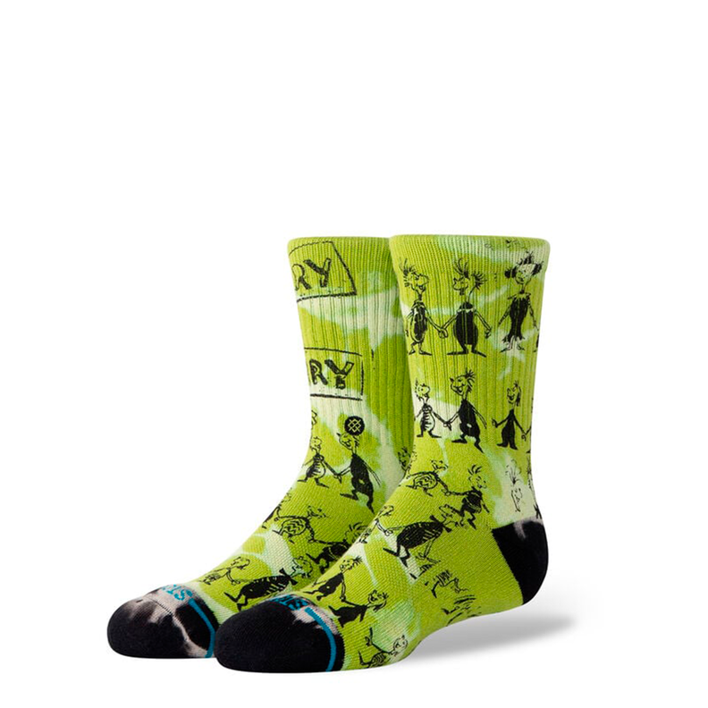 Stance Sock Kids Down In Whoville Crew Green Verde L