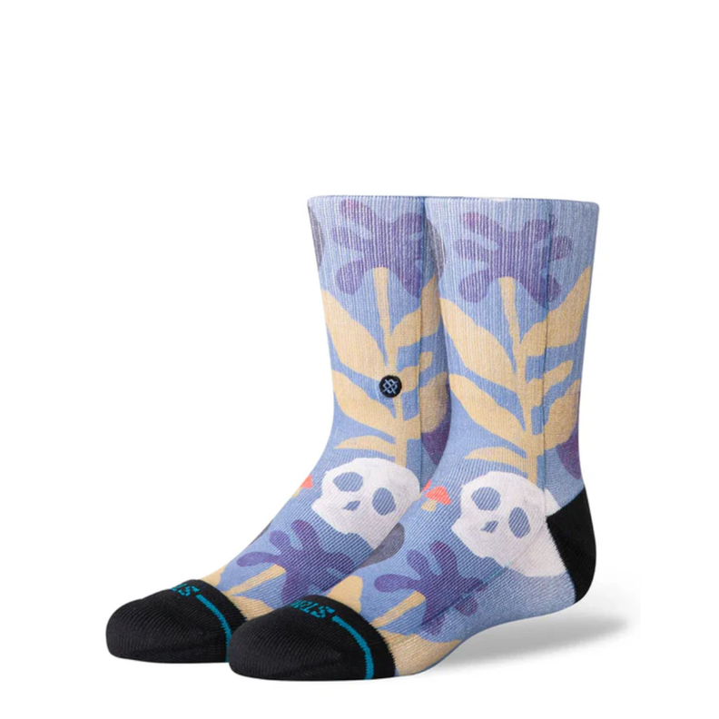 Stance Sock Kids Tropiskull Crew Stone Blue Azul L