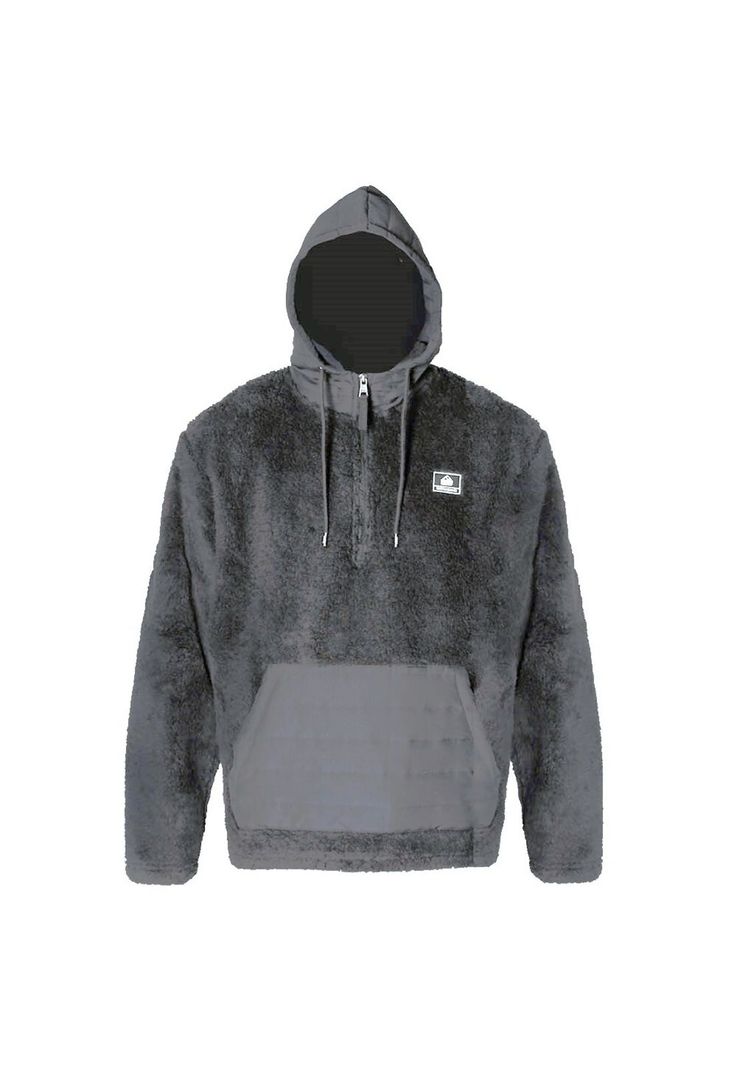 Poleron Polar Men Half Zipper Grey-0