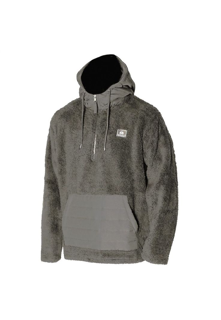 Poleron Polar Men Half Zipper Grey-1