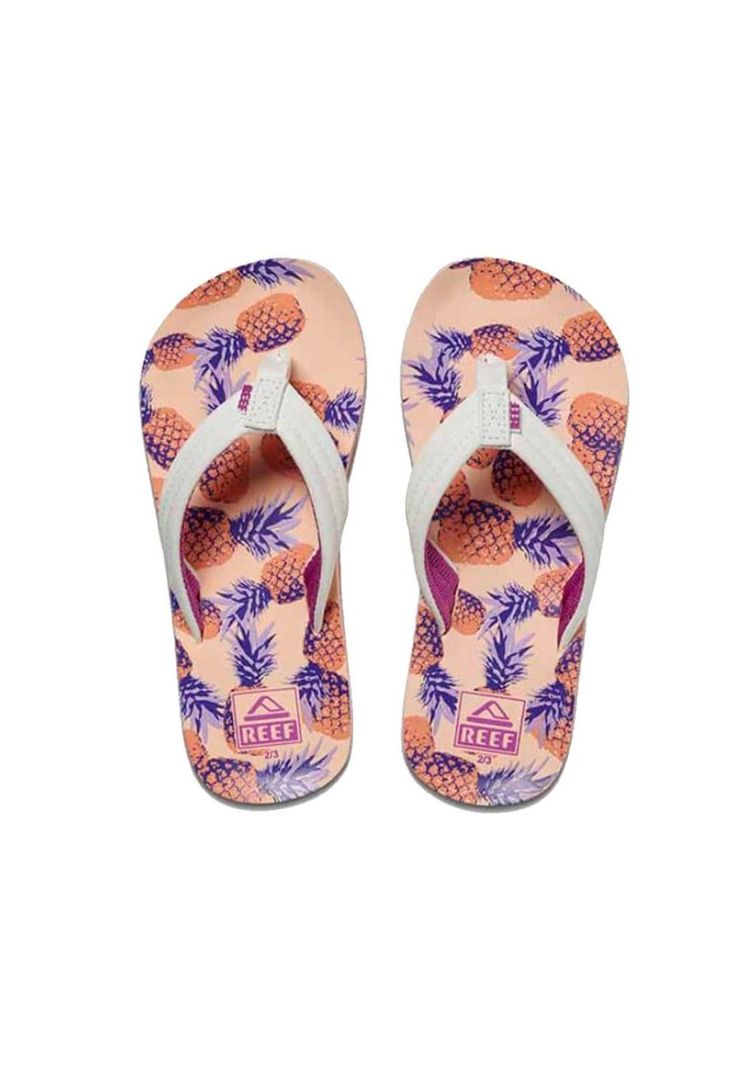 Sandalia Kids Ahi Coral Pineapples-1