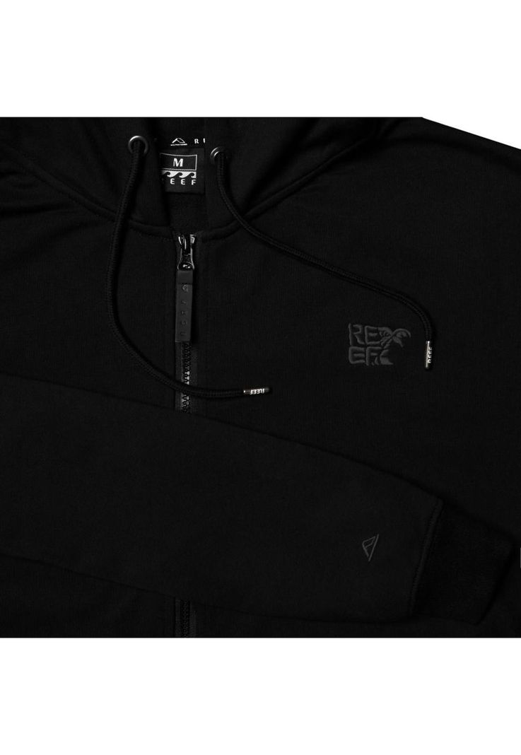 Poleron Reef Full Zipper Men Black-2