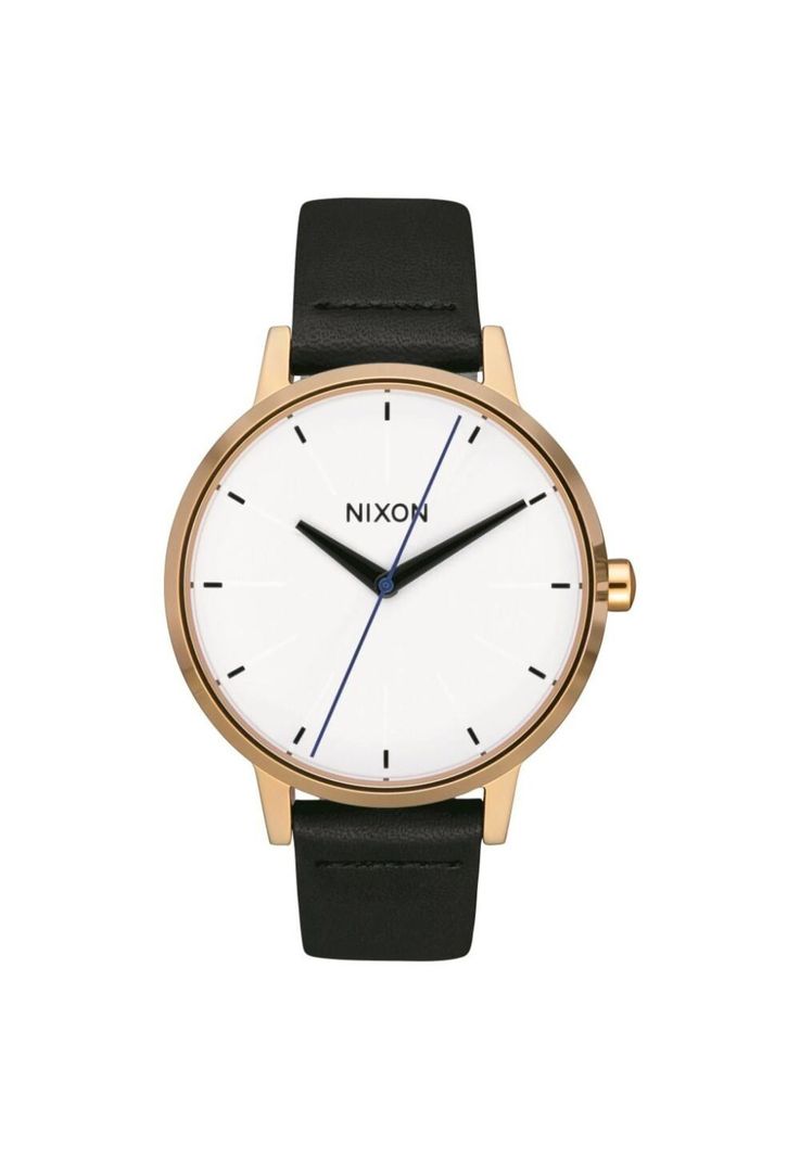 Reloj Kensington Leather Gold Bar Black-0