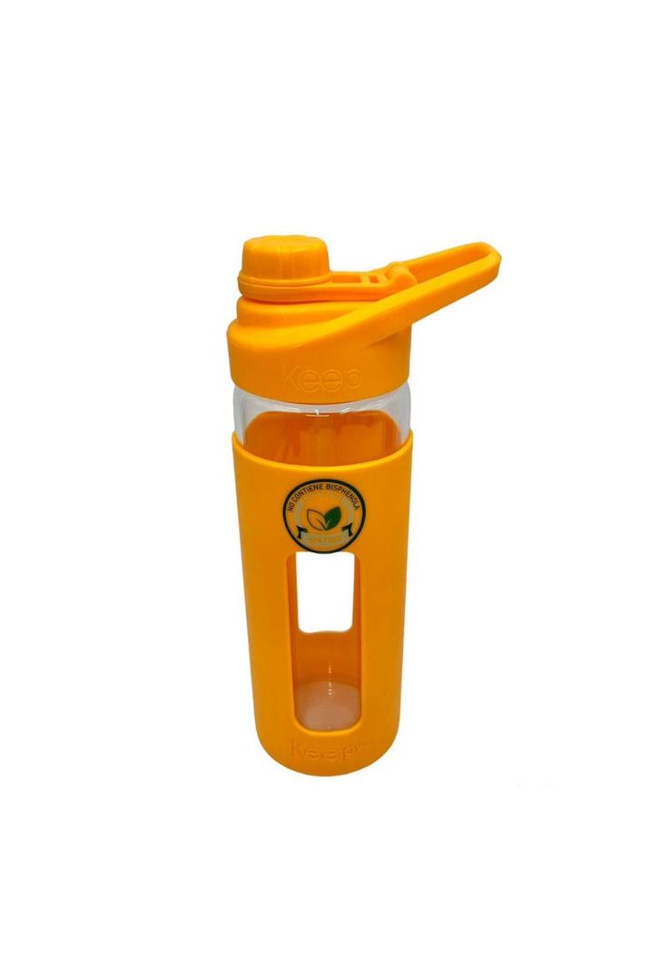 Botella Vidrio Keep Amarillo 470ml-0