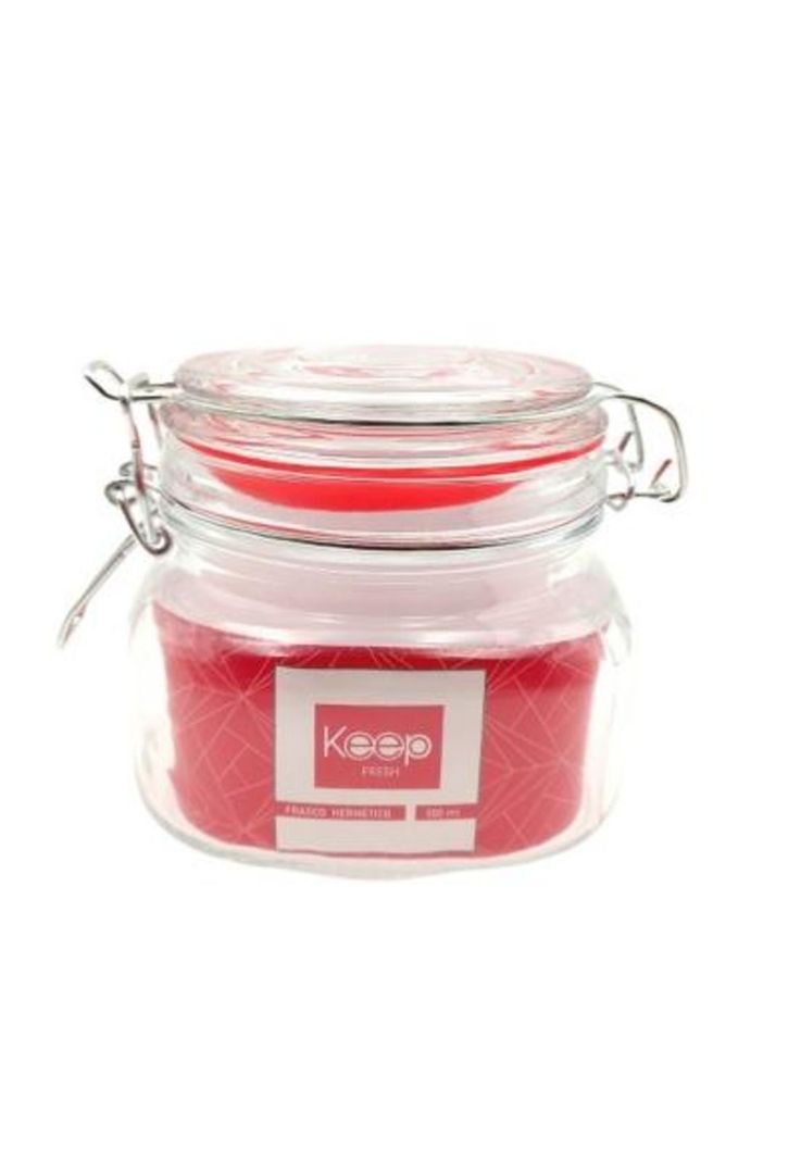 Frasco Hermético Rojo 500 ml Keep-0