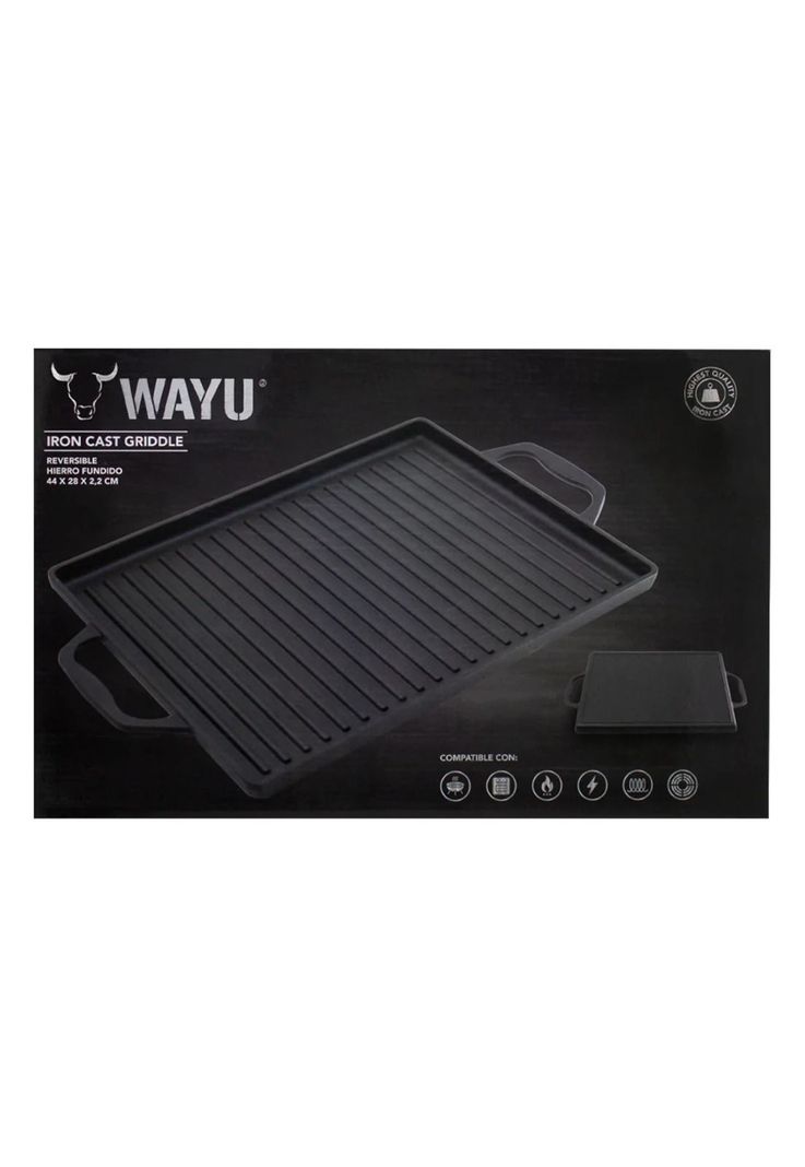 Plancha con Azas Hierro Fundido Wayu-2