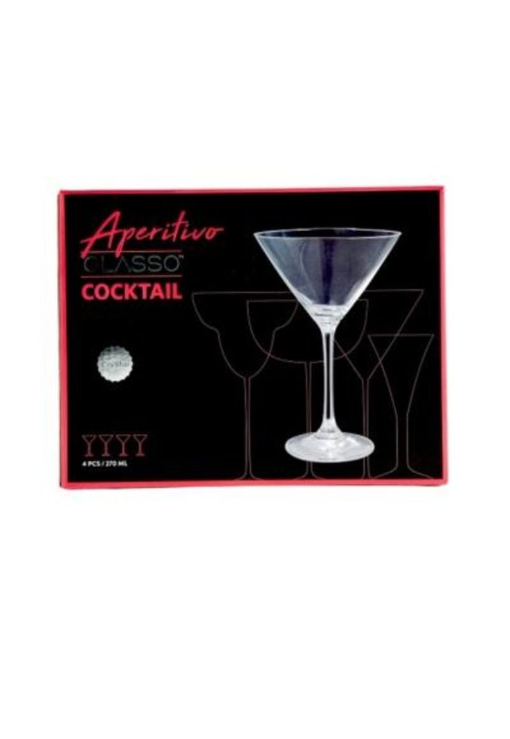 Set 4 Copas Martini 270 ml Glasso-3