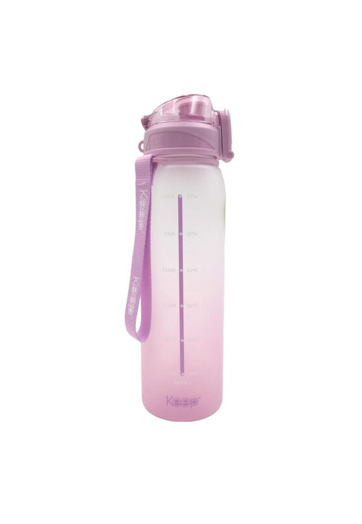 Botella Medidas Rubber 1 Litro Lila Keep-0