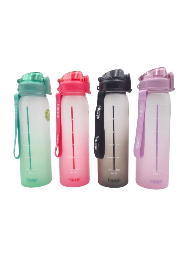 Botella Medidas Rubber 1 Litro Lila Keep-1