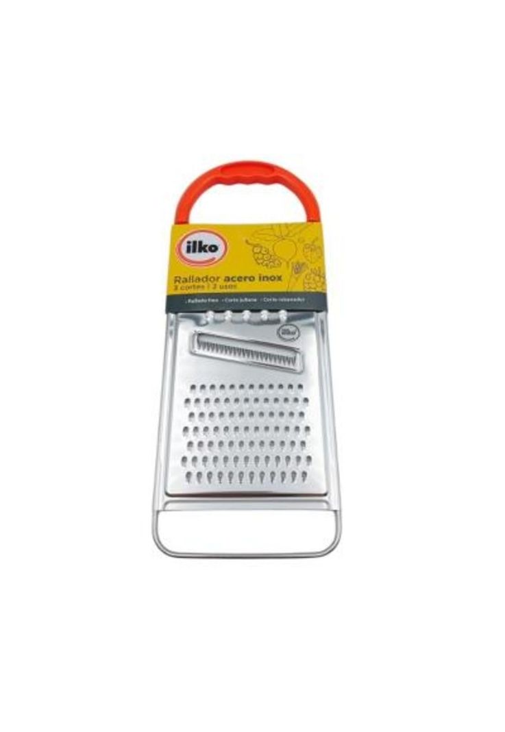 Rallador Plano 3 Cortes Acero Inoxidable Ilko-0