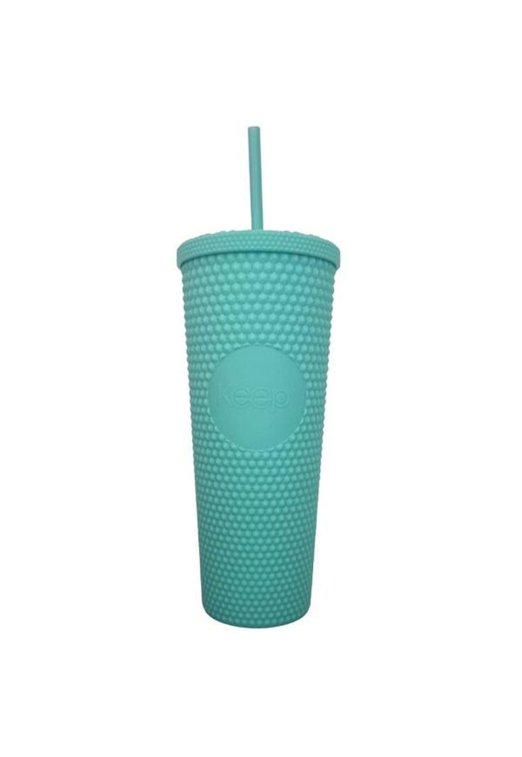 Vaso Tumbler Venti con Bombilla Turquesa Keep-0