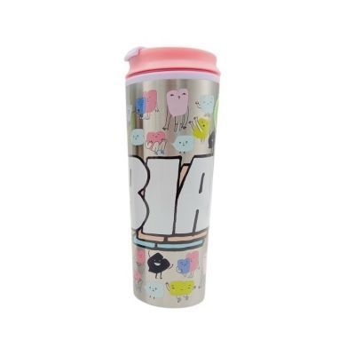 Mug Metálico Rosado 400 ml Diseño Bia Disney-1