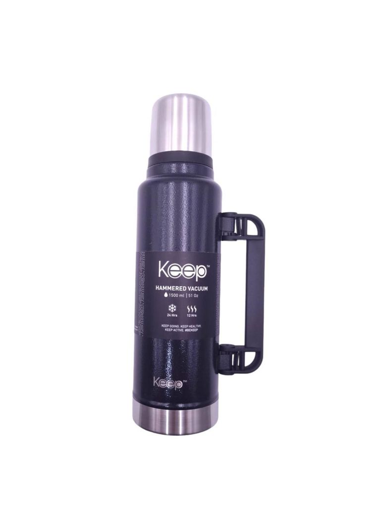 TERMO HAMMERED 1.5LTS NEGRO KEEP-0
