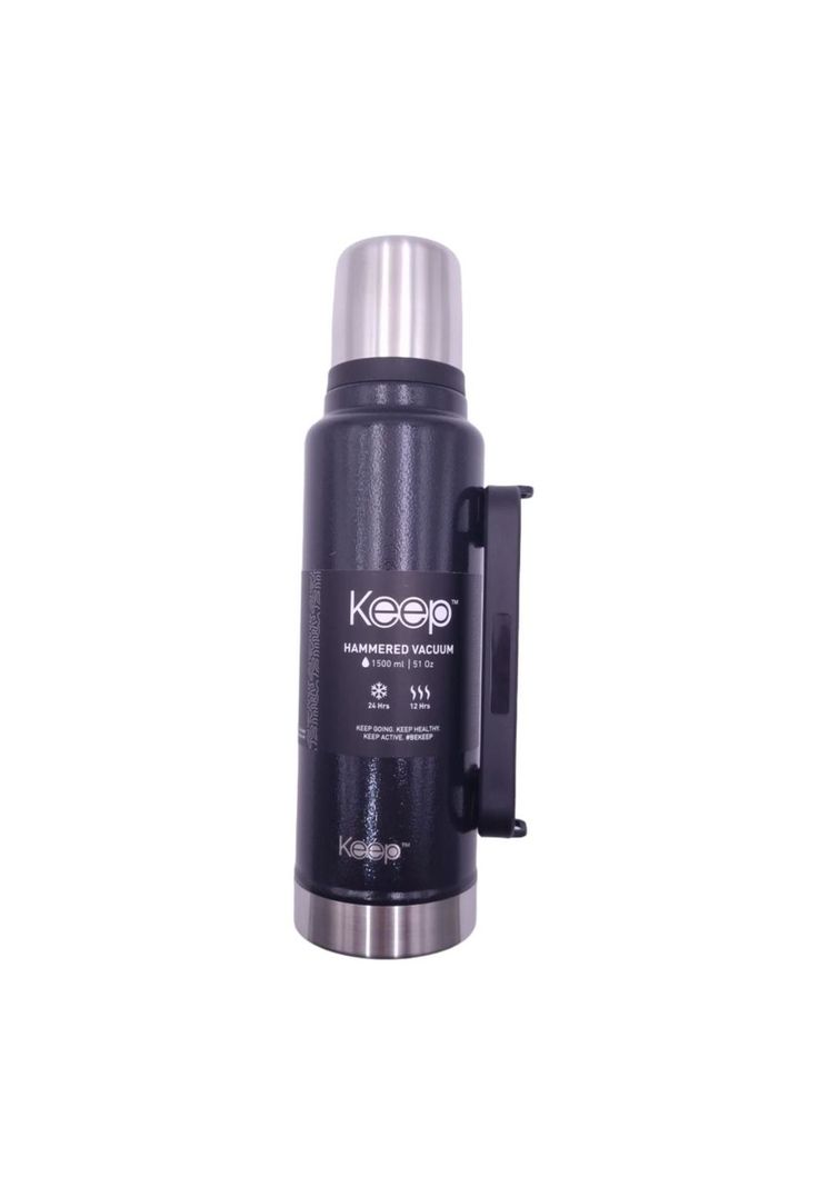 TERMO HAMMERED 1.5LTS NEGRO KEEP-1